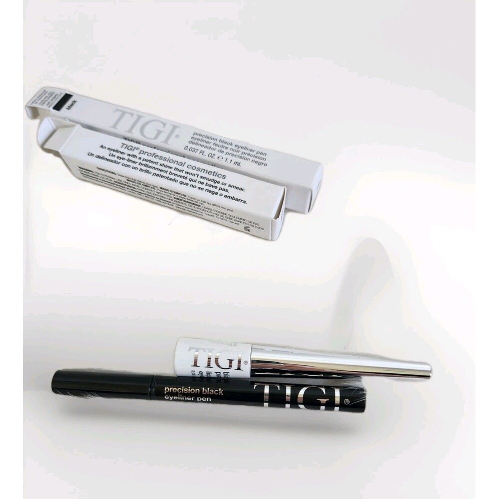 NIB TIGI Black Eyeliner Set Lot of 2 Precision Pen Liquid Eyeliner Makeup - Picture 2 of 6